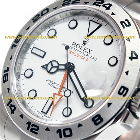 prezzo quadrante rolex explorer 2 bianco|rolex explorer ii.